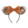 Fashion New Brown Beauty And Beast Mouse Ears Headband 5" Headwear Boys Girls Festival Party Hair Accessories Women Gift