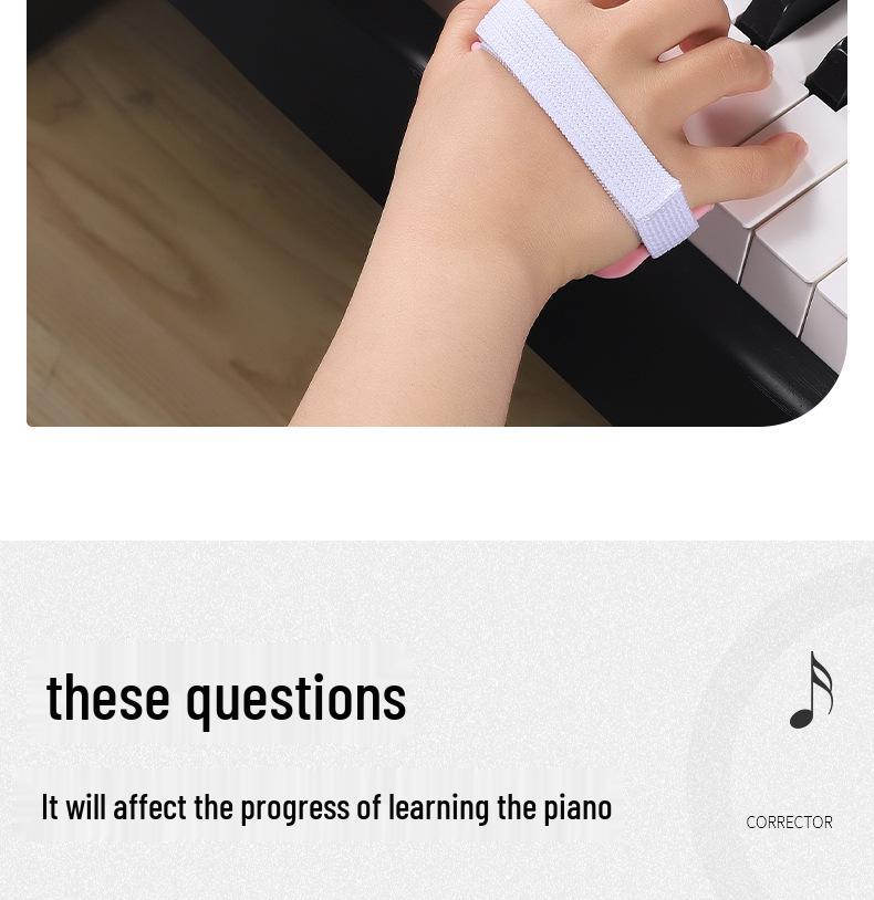 Klavier Handhaltungskorrektor für Kinder & Anfänger - Fingerübungsgerät & Kraftübungsball