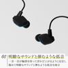 Final A2000 Japanese audio brand earphones with dynamic driver unit DU connector and original OFC Available in black and - f-Core 2-pin cable. blue.