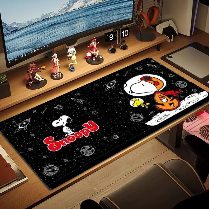 Dog Snoopy Color Mouse Pad Large Gaming Table Cushion Non-slip Laptop Tablet Big Mousepad XXL Mat Mini PC Playmat With Lock edge