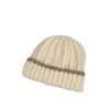 Korean Style Fashion Autumn and Winter Contrasting Hat Wool Hat Warmth Thick Ear Protection Women's Versatile Japanese Knitted Hat Trend