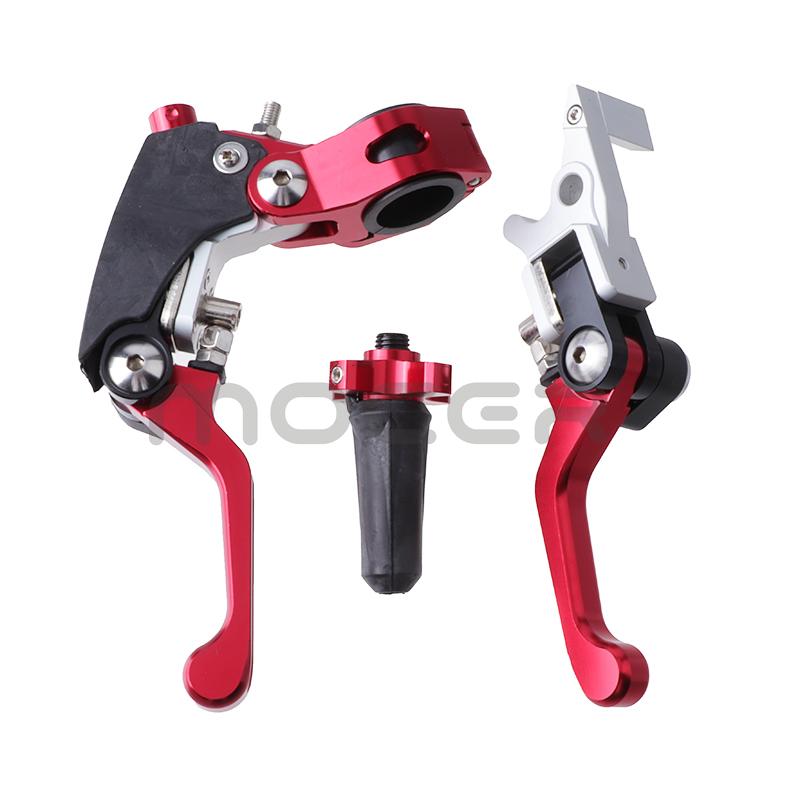 Racing CNC Aluminum Foldable 360 Clutch Brake Levers Handle Save Effort For CR CRF YZF EXC Bosuer Kayo T2 T4 T6 K2 K6 K6R KT250