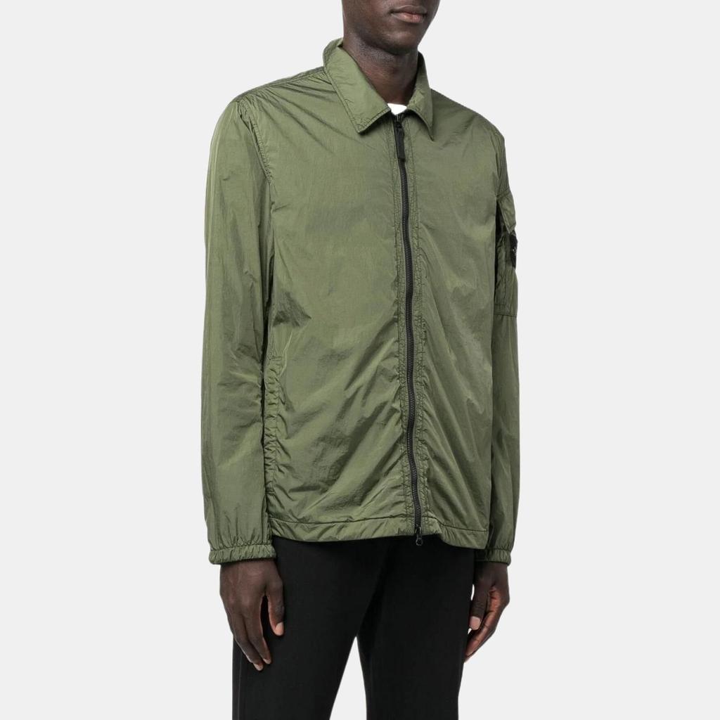 STONE ISLAND FW22 Solid Color Zip Long Sleeve Jacket Men Jacket Green 771510223-V0058