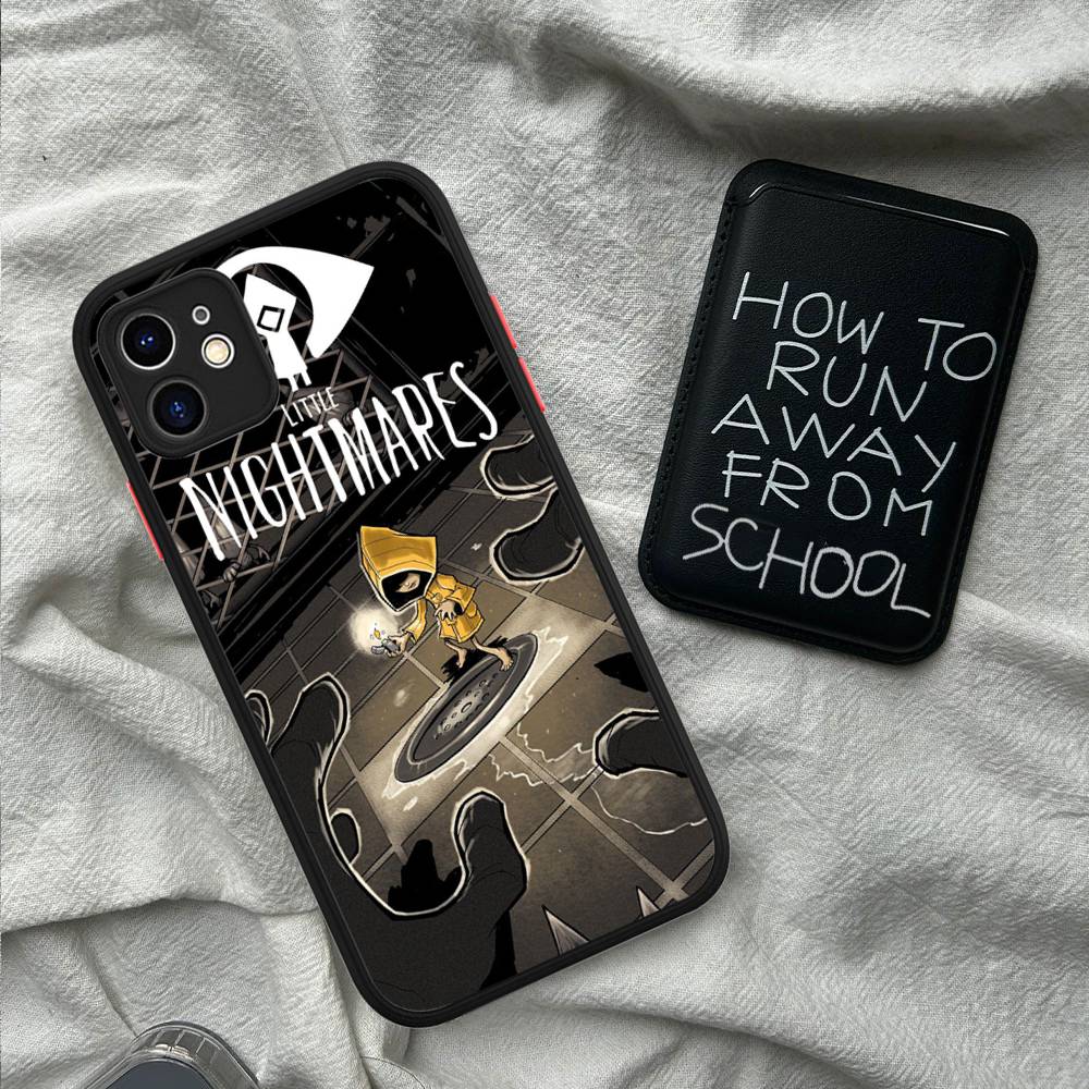 Popular Horror Game L-Little N-Nightmares Silicone Matte Phone Case For Iphone 13 14 15 16 Pro Max 11 12 X Xs Max Soft Cover