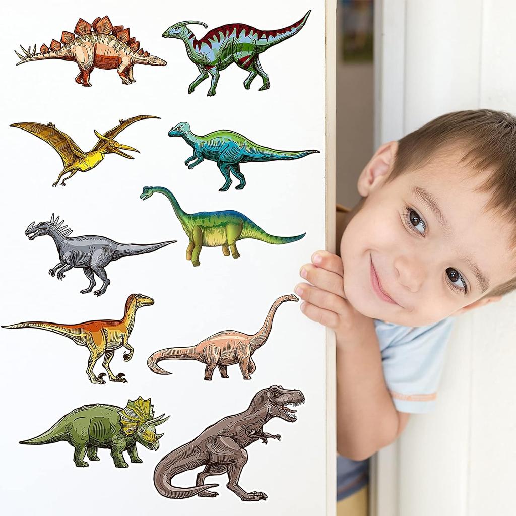 Outus 40 Pieces Dinosaur Cutouts Classroom Decorations Dinosaur Wall Decals Bulletin Board Set for Kids Birthday Present Party School Playroom
