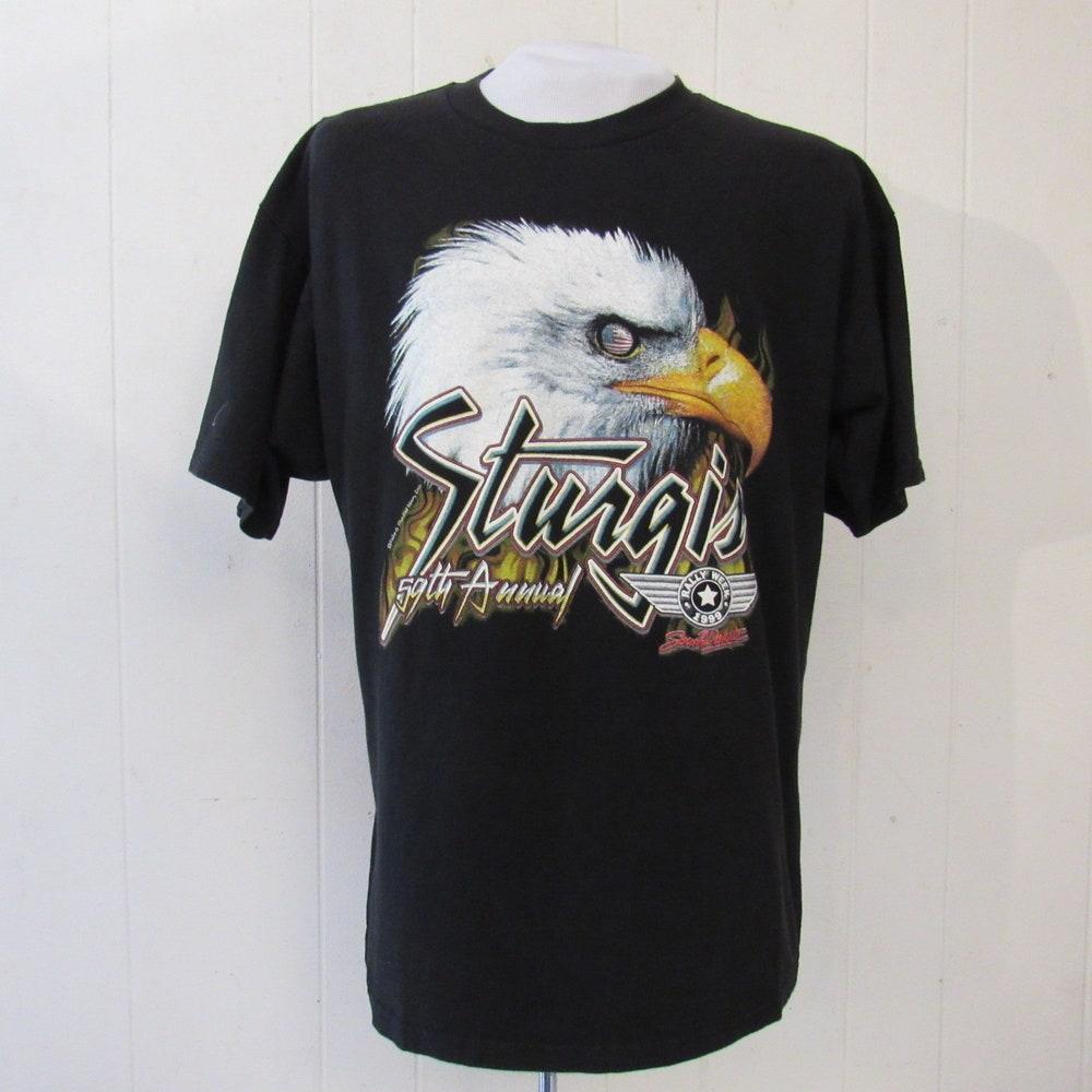 Vintage t shirt, bike t shirt, motorcycle t shirt, Sturgis t shirt, Sturgis South Dakota, 59th annual rally, vintage clothing, size XL L