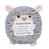 Customizable Positive Potato Funny Avocado Duck Cute Knitted Crochet Doll With Card For Mom Dad Friend Birthday Cheer Up Gift