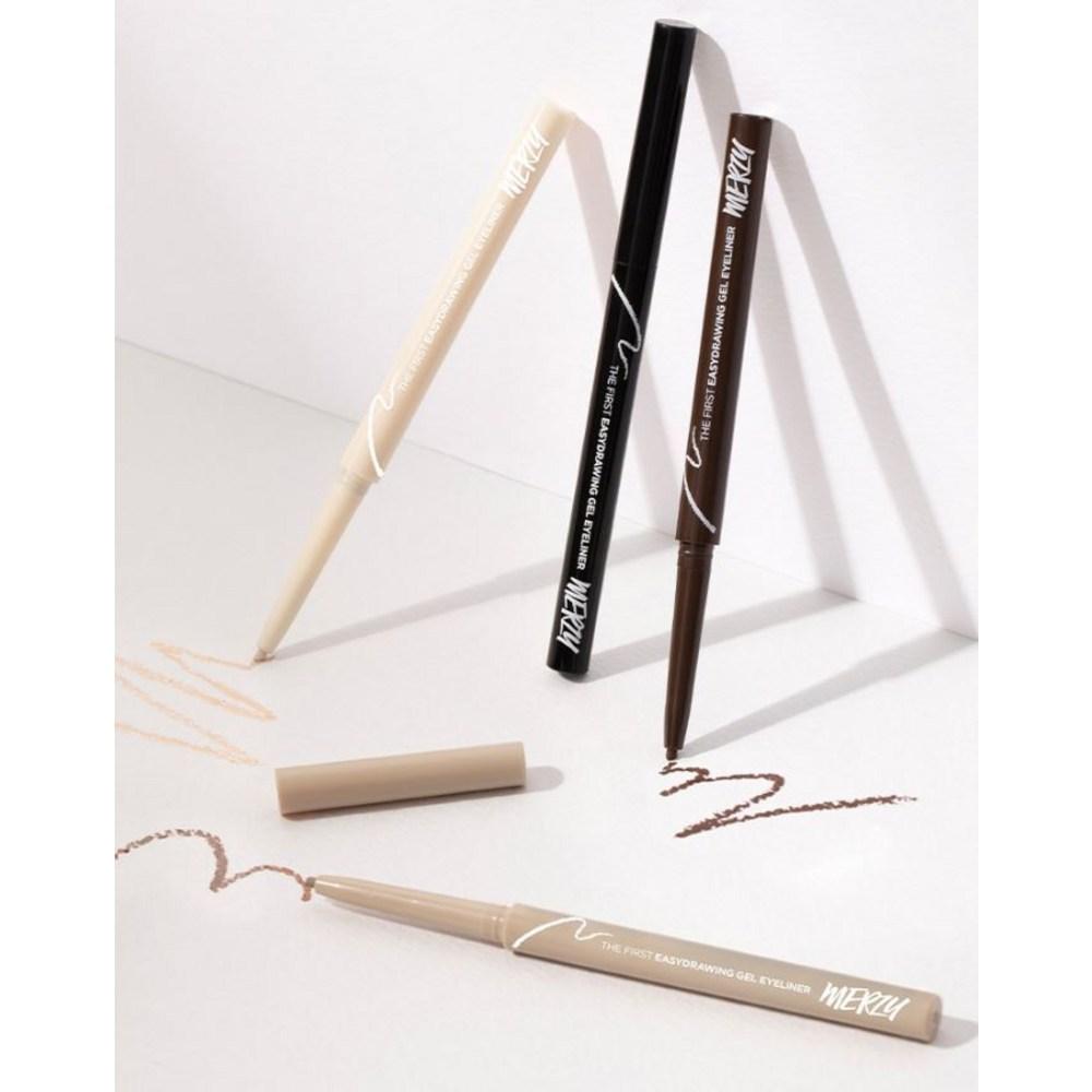Fusionnez le premier eye-liner gel facile à dessiner 0,14 g, EG3 Maroon, 2 pièces.