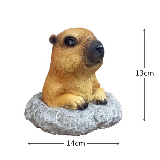 Patio Ornament Resin Garden Decoration Realistic Animal Statue Weather-resistant Garden Decor Accessory for Lawn