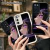 Phone Case: 2D flat, suitable for Samsung Galaxy A34 A35 M05 M06 S20 S22 S21 FE Plus 5G protective case, featuring a purple-eyed girl on the frame, pe