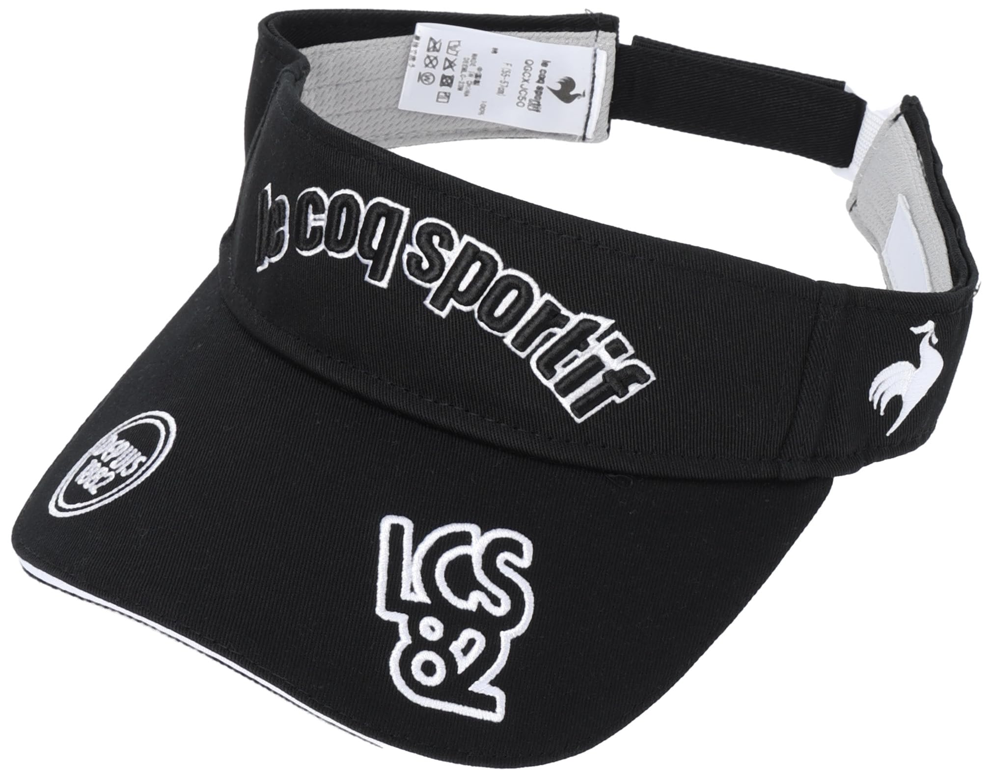 

Coq Sportif Visor Classic Logo Design Twill Sun Visor UV Care Golf QGCXJC50 BK00 [Le Golf] Women s (Black)