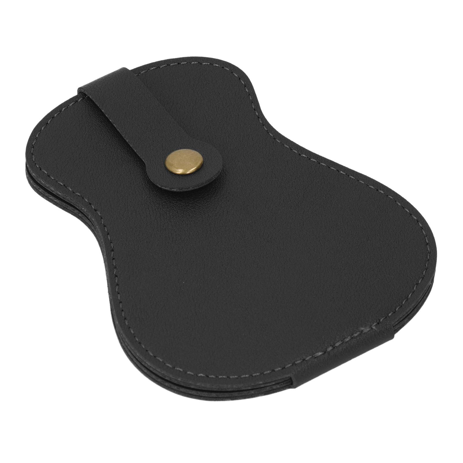 Guitar Pick Holder Case PU Leather Plectrum Holder 18 Slots Large Capacity Storage