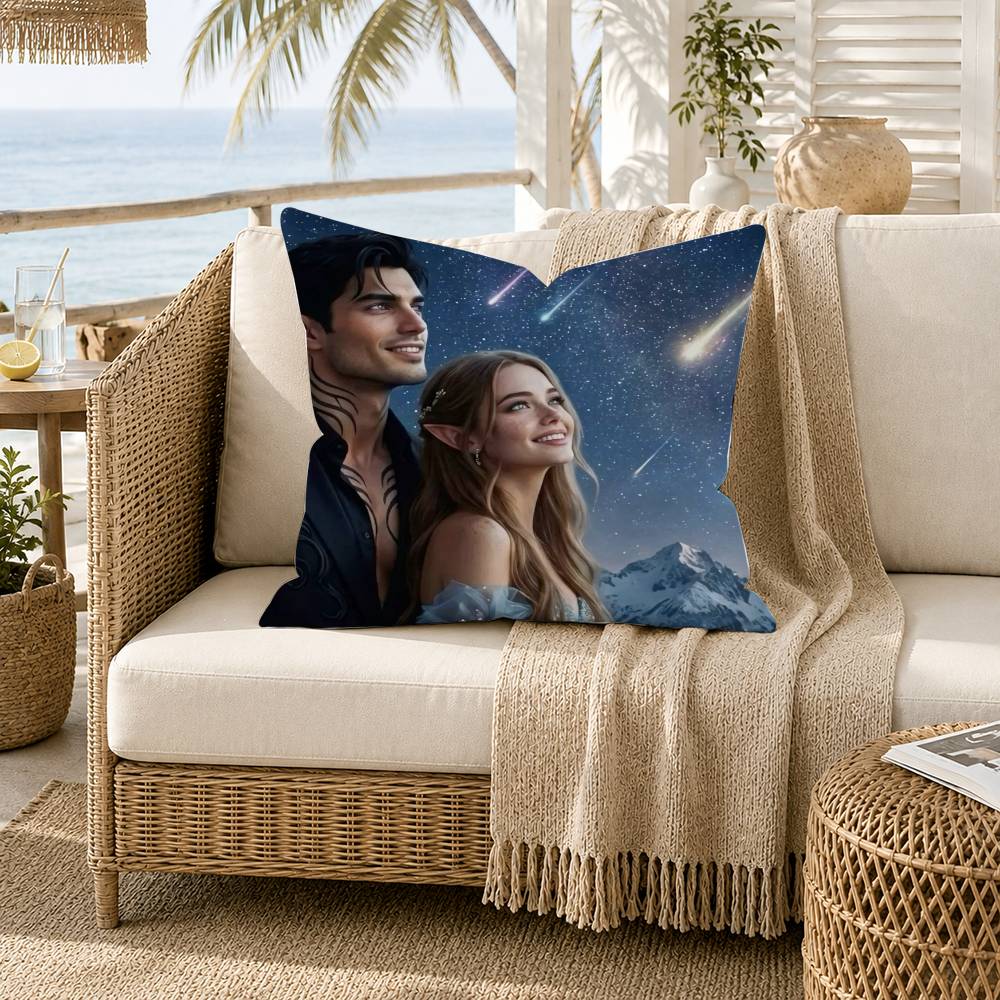 A Acotar A Court of Mist and Fury Pillow Case for Sofa Living Room Home office Decor Protective Cover