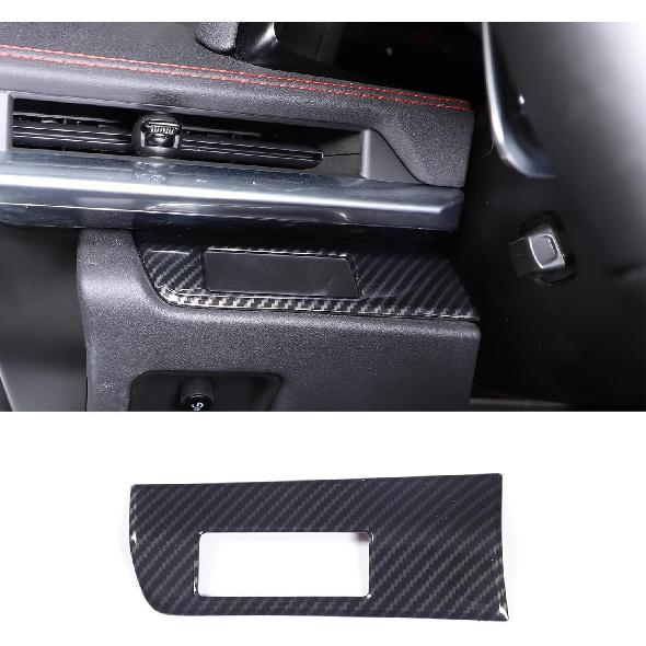 

TOYCIDFG Car Side Dashboard Fluted Decorative Frame Protective Cover Trim fit Compatible with Corvette C8 Z06 2020-2024 ABS Interior Accessories Carbon fiber pattern
