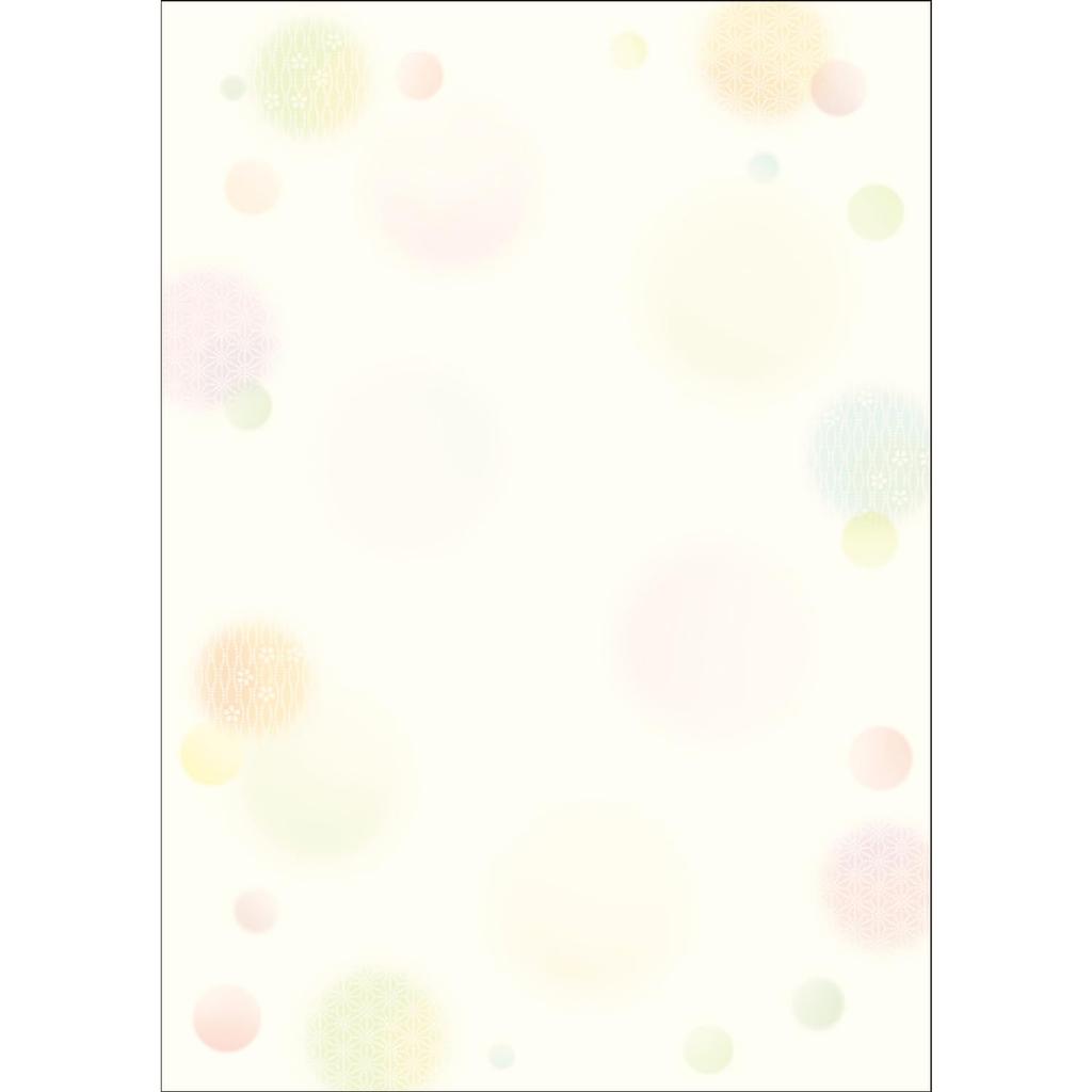 Sasagawa Inkjet Takajirushi Wagokoro Japanese Pattern A4 OA Polka 100 Paper, Paper, Size, Compatible, Dot, Sheets, 4-1927