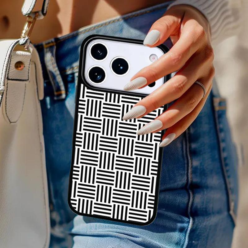 Polka Dots Lines Abstract Art Phone Case For iPhone 17 Air 14 15 13 12 Max Cover For Apple 16e 11 Pro Max Plus Coque