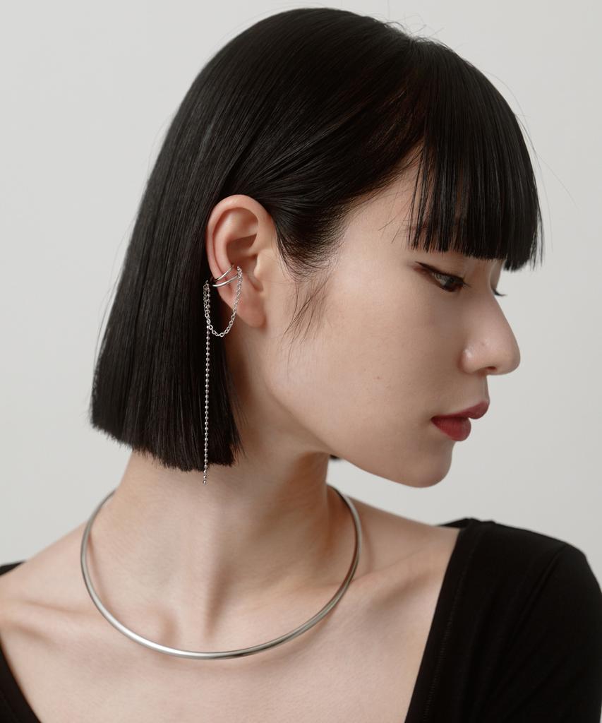 Novice Tokyo Long Chain Ear Cuff / Silver