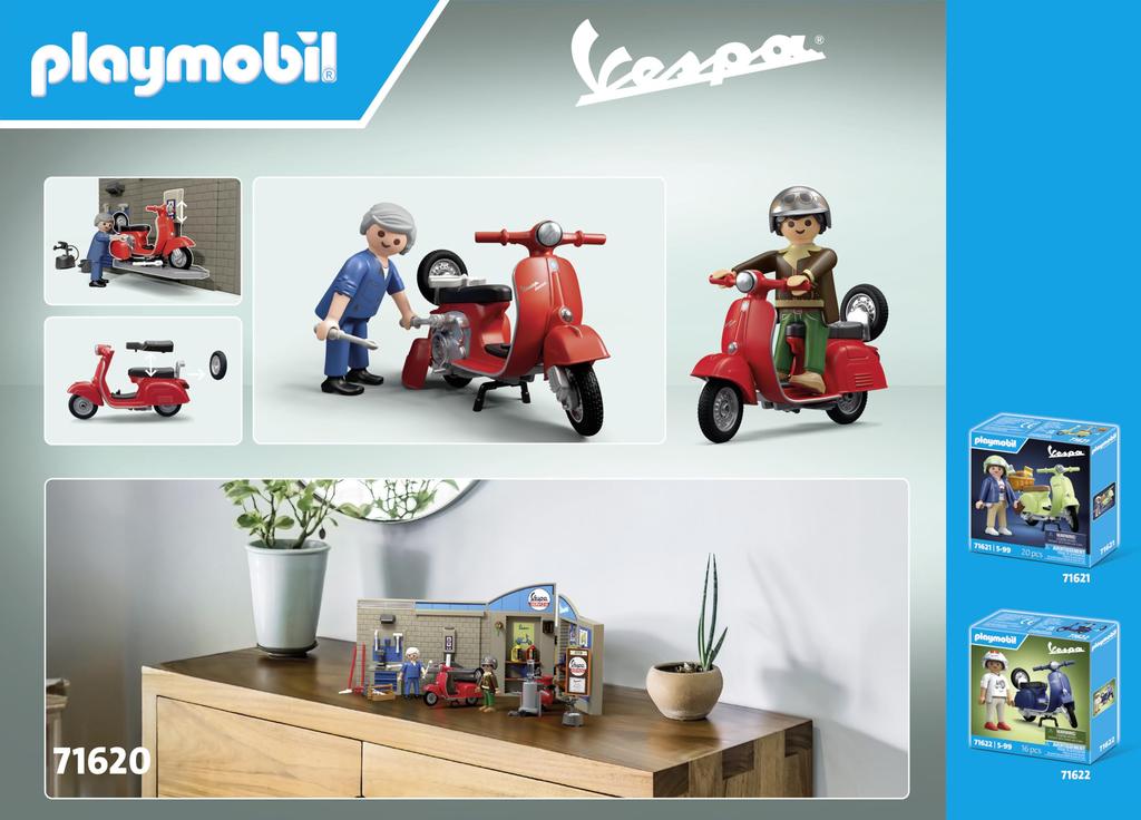 PLAYMOBIL 60s Vespa Garage
