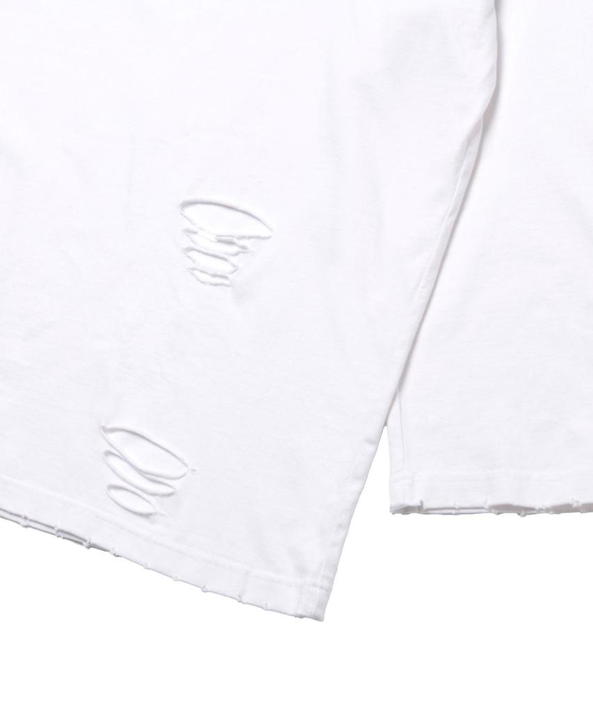 BAJOO BIJOO Damage Long Sleeves [White]