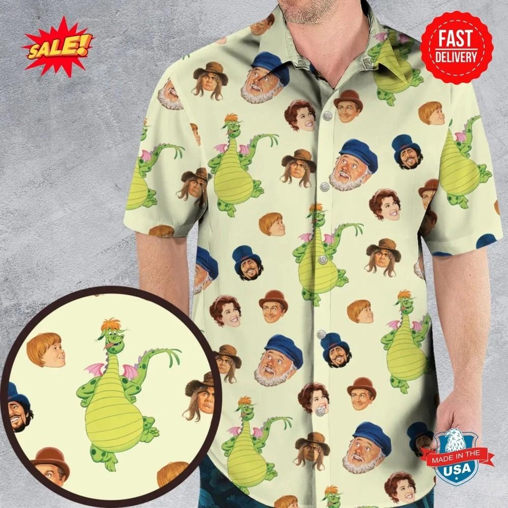 

Pete s Dragon Characters Hawaiian Shirt Unisex T-Shirt L