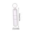 25×105MM Aluminiumlegierung Pillen-Schlüsselanhänger Halter Kleine Pillendose Pillenbehälter Wasserdichter Pillen-Organizer Tragbarer Pillenhalter Schlüsselanhänger