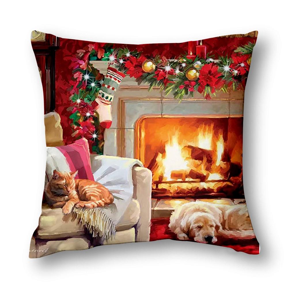 Upgrade Your Home Decor With Festive Atmosphere Living Room Decor Christmas Decoration Cushion Cover 40X40 45X45 50X50 60X60