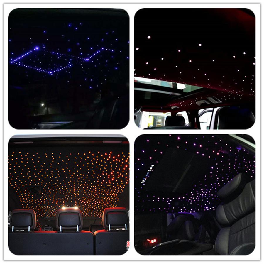 Auto-Dachhimmel, RGBW-Faseroptik-Licht, Sternenhimmel-Lampe, APP BT, Musiksteuerung