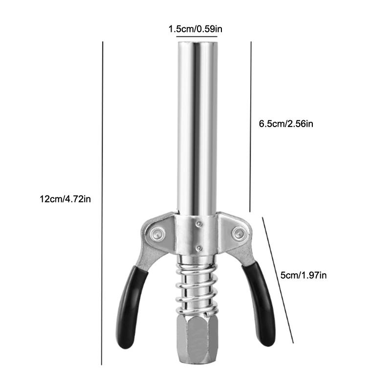 Car Syringe Lubricant Tip Grease Nozzle For Repair Grease Coupler 10000 PSI NPTI/8 Oil Pump Quick Release Grease Tip Tool