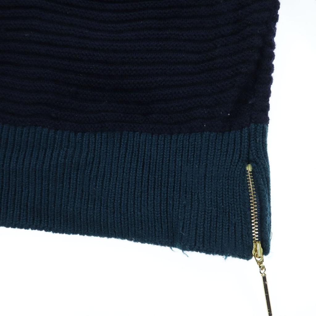 CULLNI made in Japan Border Pattern Long sleeve sweater 2 Navy Women Used