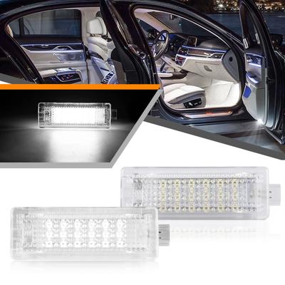 2xled porta cortesia footwell luzes interiores bagagem poça tronco caixa de luva lâmpada para bmw x6 e71 f16 x5 e70 f15 x3 e83 f25 x1 e84
