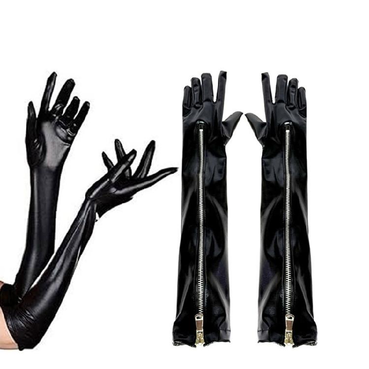 1 Paio di Guanti Lunghi in Ecopelle PU che Forniscono Comfort e Stile Caldi per l'Inverno Guanto da Cosplay per Costume da Sera e Uso Quotidiano