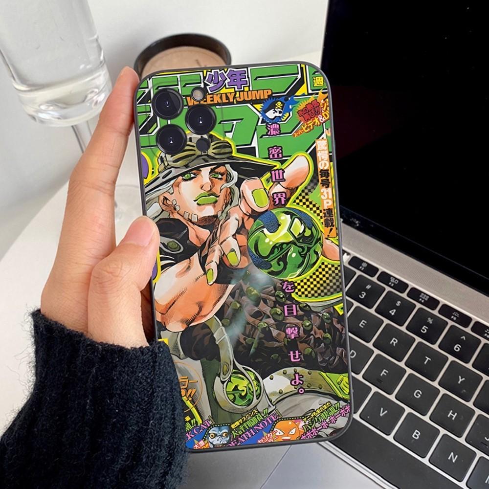 JoJos Bizarre Adventure Phone Case Silicone Soft For Iphone 16 15 14 13 12 11 Pro Mini XS MAX Plus X Cover