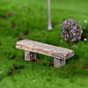 3Pcs Retro Benches Miniature Fairy Garden Bonsai Ornaments Dollhouse Decoration
