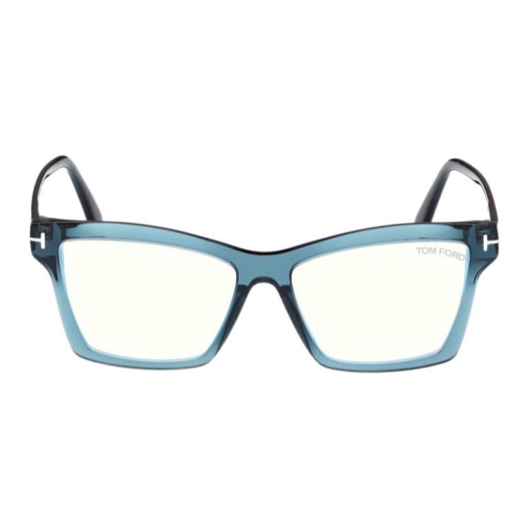 Tom Ford Square Plastic Sunglasses Women sunglasses Blue FT5964B092
