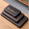 Creative Gifts Bamboo Tea Tray Portable Drainage Storage Tea Table Dry Wet Dual Use Simple Kung Fu Tea Set