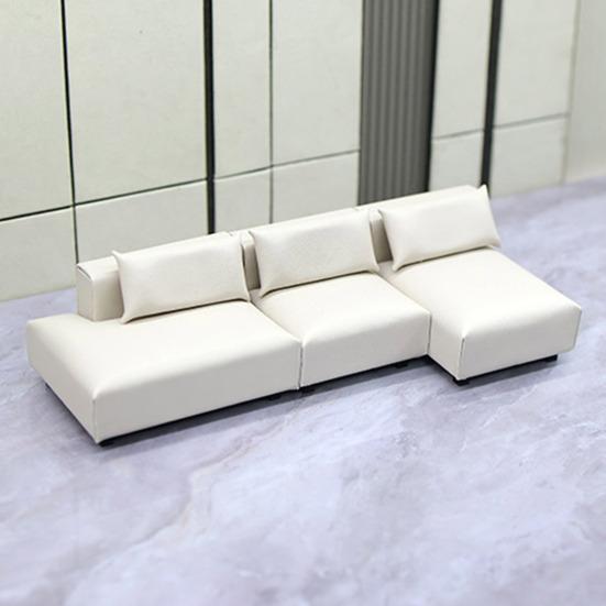 Divano in Miniatura Scala 1/20 1/25 Realistico Piccolo Modello di Divano Arredamento per Casa delle Bambole per Collezionisti Decorazione Miniatura Soggiorno