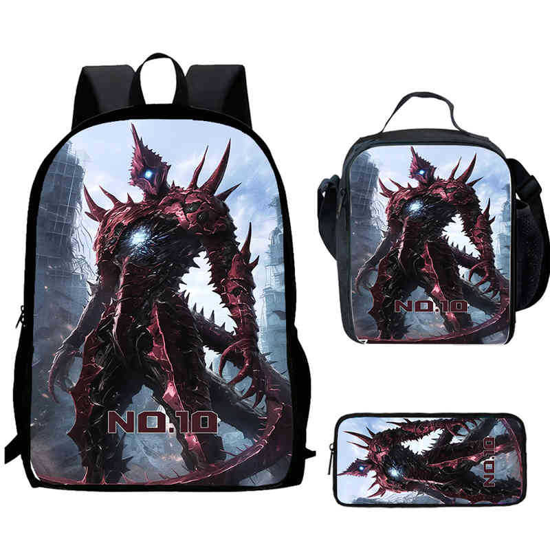 Monster No. 8 Schoolbag Multi-Functional Cross-Border Backpack