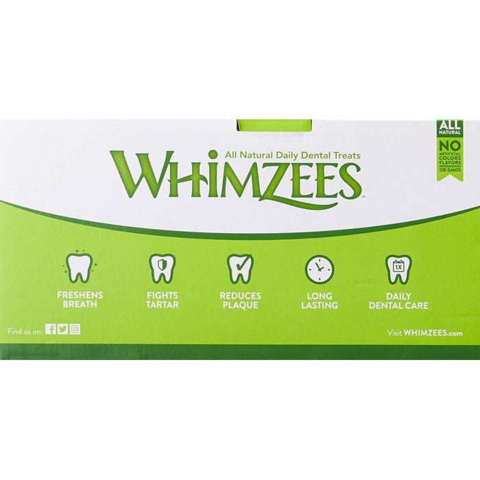Friandises dentaires naturelles pour chiens - WHIMZEES - Stix Grand - 1 x 50 - Tout Naturel - Légume - Estomac sensible