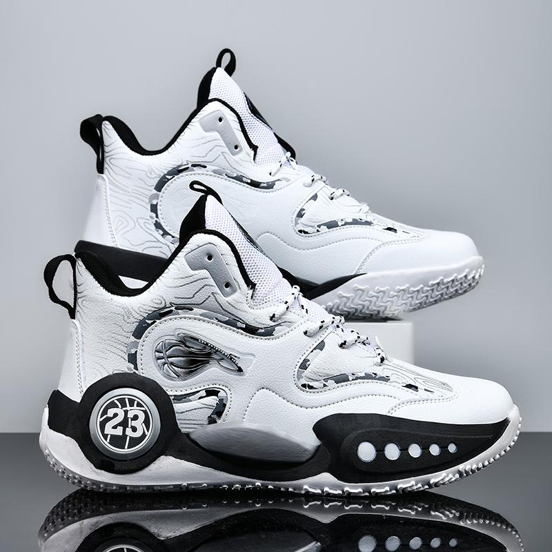 Junior high school basketball shoes men's anti-slip real combat professional training shock-absorbing rebound rest sports shoes
