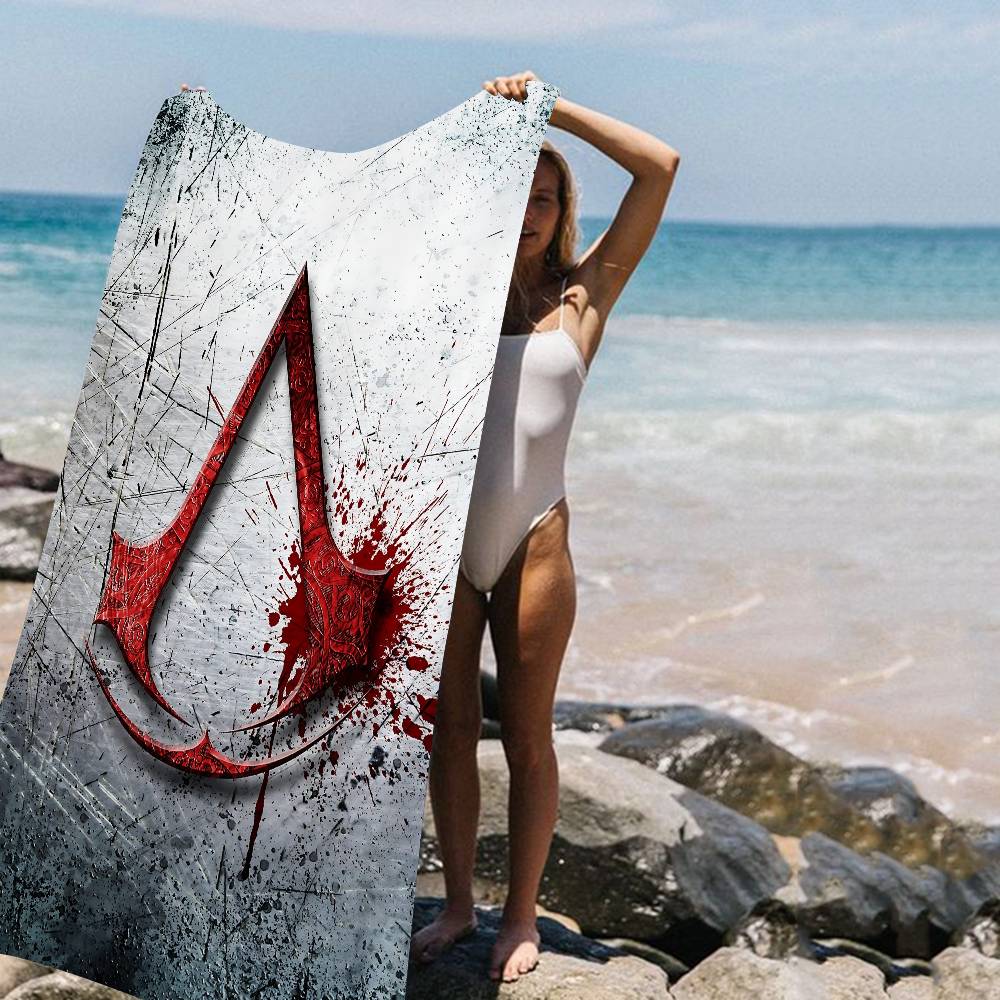 Gioco A-Assassins C-Creeds Coperta in Microfibra Asciugatura Rapida Teli da Spiaggia Stampa Oversize Super Assorbente Coperta Telo da Piscina