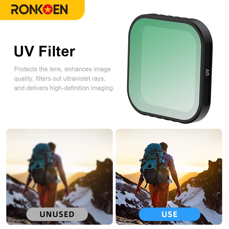 Ronkoen CPL ND8 ND16 ND32 Lens Filter Kit Aluminum Alloy Frame for Insta360 Ace Pro 2 / Ace Pro Camera Lens Accessories