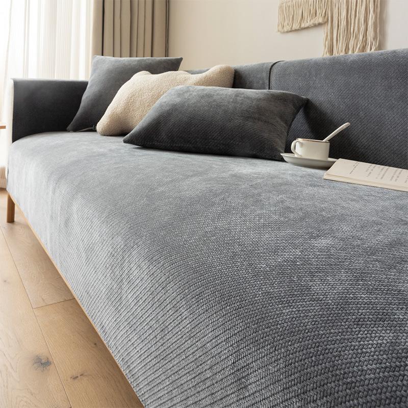 Modern Cotton Linen Sofa Cushion Cover Simple Solid High Pole JUEoth for Autumn Winter Home Decor
