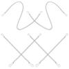 6Pcs Silver Iron Chains Chain Plant Hangers Hanging Chains With Hooks nament Hook Picture Chain Metal Chains Hardware