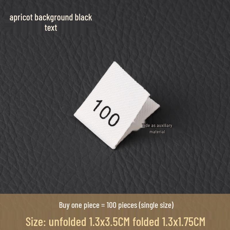 

Children s Wear Soft Matte Clothing Size Label - White Beige Universal Markers