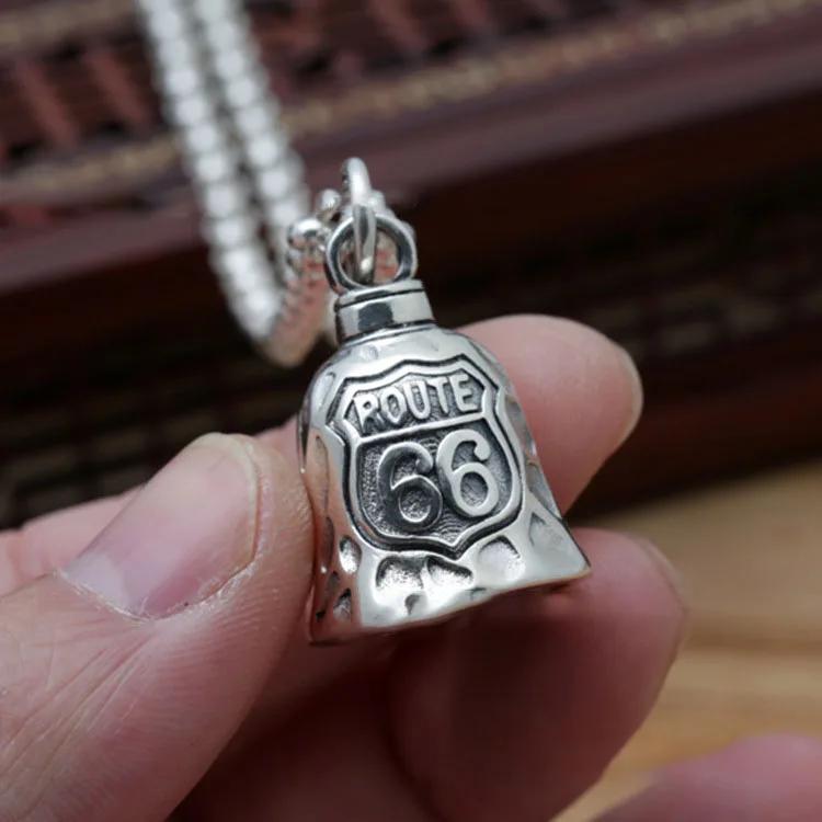 Mode Route 66 Moederweg Hanger Roestvrij Staal Ketting Heren Dames Vintage Fietsrace Feest Sieraden