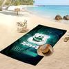 Plymouth Argyle FC Gepersonaliseerde Bedrukte Strandlaken Voetbal Logo Steun Aangepaste Naam Tekst Absorberende Handdoek Voor Sport Reizen Speciaal Cadeau