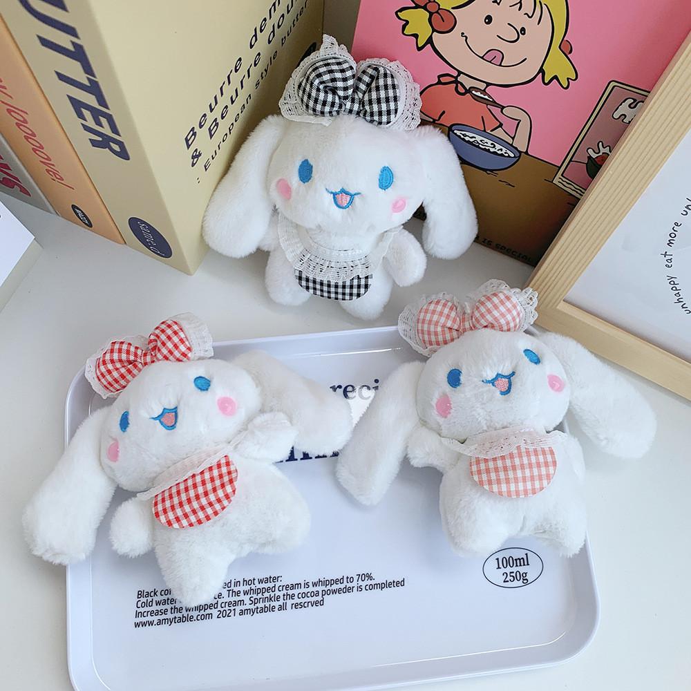 Adorable Cute Plush Toy Cinnamon Dog Keychain Soft Bunny Doll Bag Charm