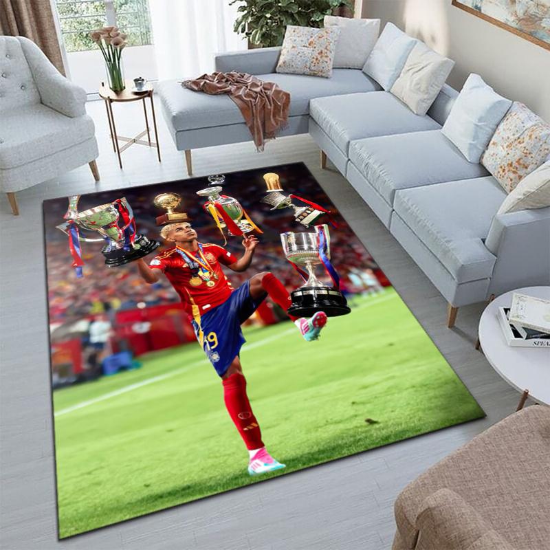 FC Barcelona's Lamine Yamal Young Player of the Year Carpet Is Suitable for Living Room and Bedroom Doormats Office Balcony Decorative Carpet 5