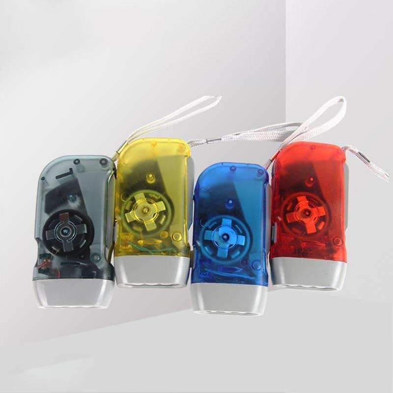 1Pc Household Hand-Held Self Generating Flashlight Rechargeable Outdoor Night Camping Rainproof Portable Led Lighting Flashlight