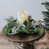 Pine Candle Holder Wreath 28cm Pinecone Wreath Candlestick Wreath  Festival Celebration